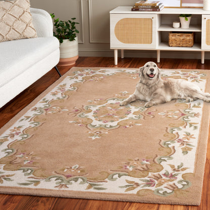 Tapis traditionnel en laine SAFAVIEH fait main, style Aubusson Hale.