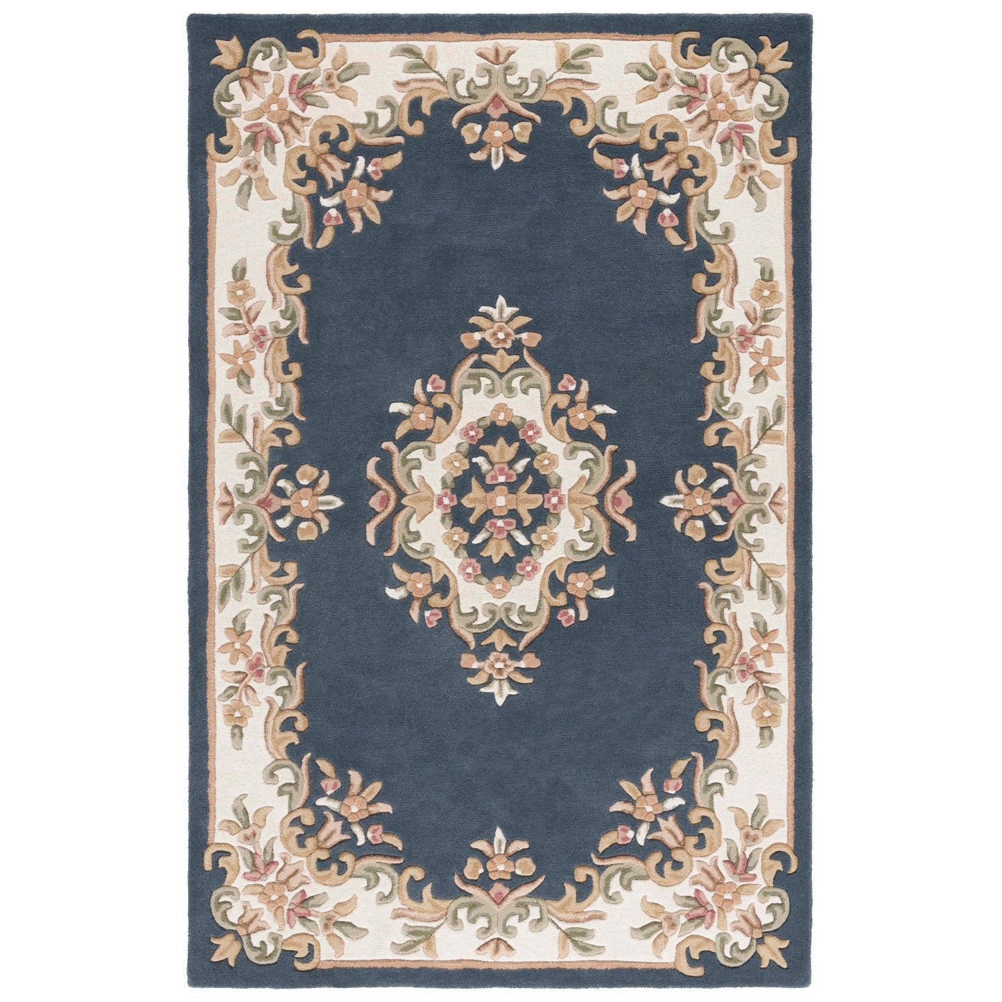 Tapis traditionnel en laine SAFAVIEH fait main, style Aubusson Hale.