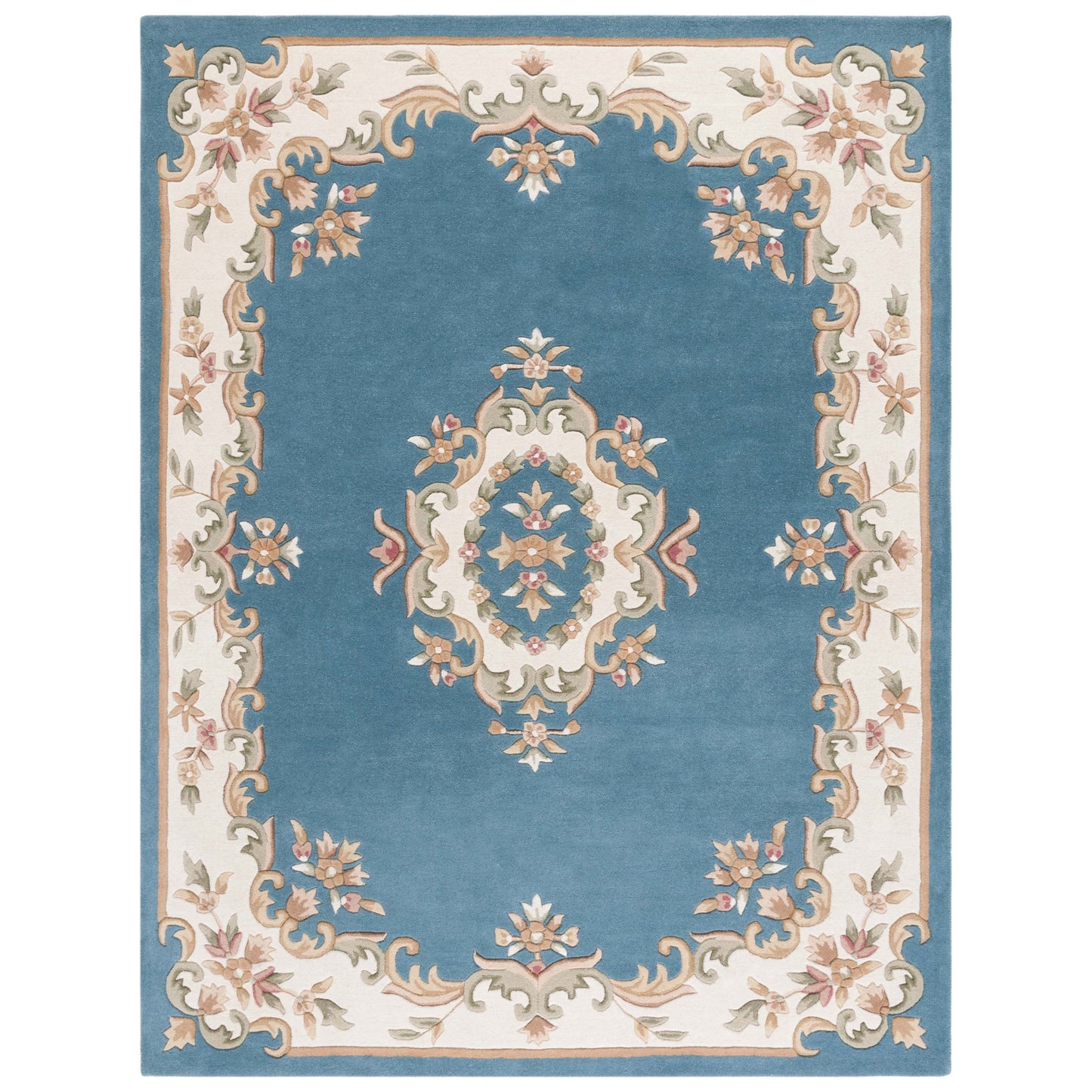 Tapis traditionnel en laine SAFAVIEH fait main, style Aubusson Hale.