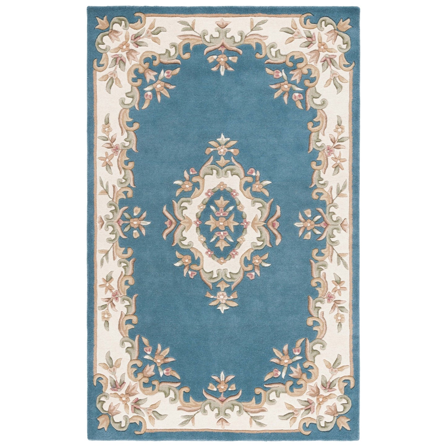Tapis traditionnel en laine SAFAVIEH fait main, style Aubusson Hale.