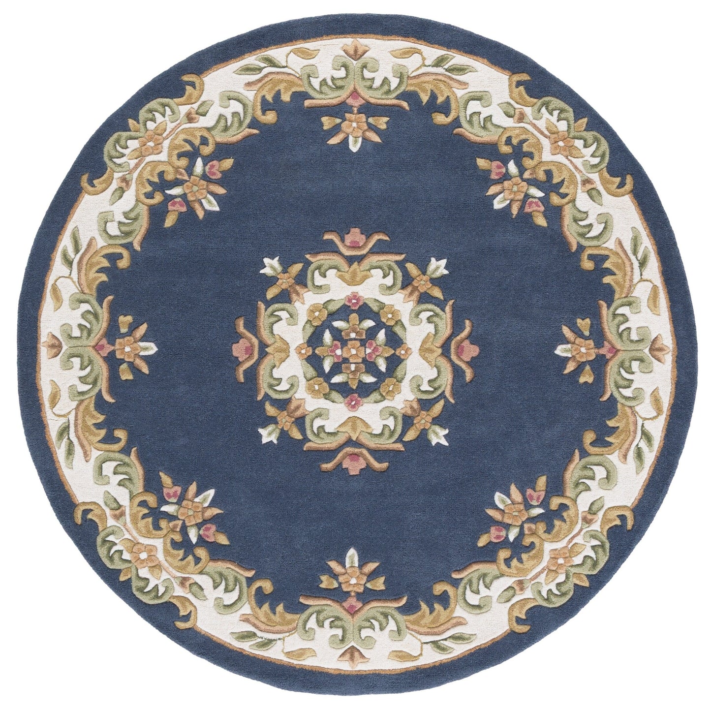 Tapis traditionnel en laine SAFAVIEH fait main, style Aubusson Hale.