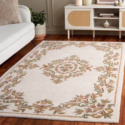Tapis traditionnel en laine SAFAVIEH fait main, style Aubusson Hale.
