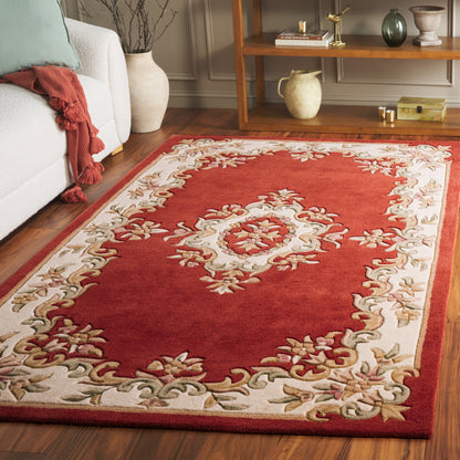 Tapis traditionnel en laine SAFAVIEH fait main, style Aubusson Hale.