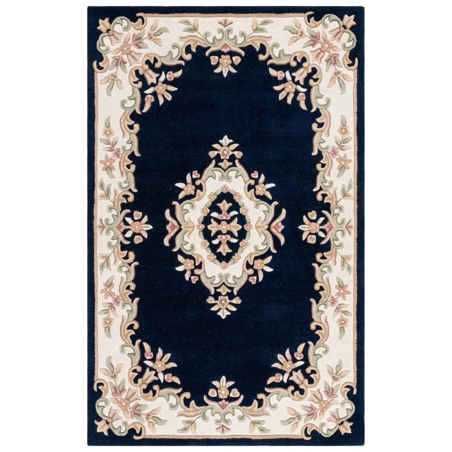 Tapis traditionnel en laine SAFAVIEH fait main, style Aubusson Hale.