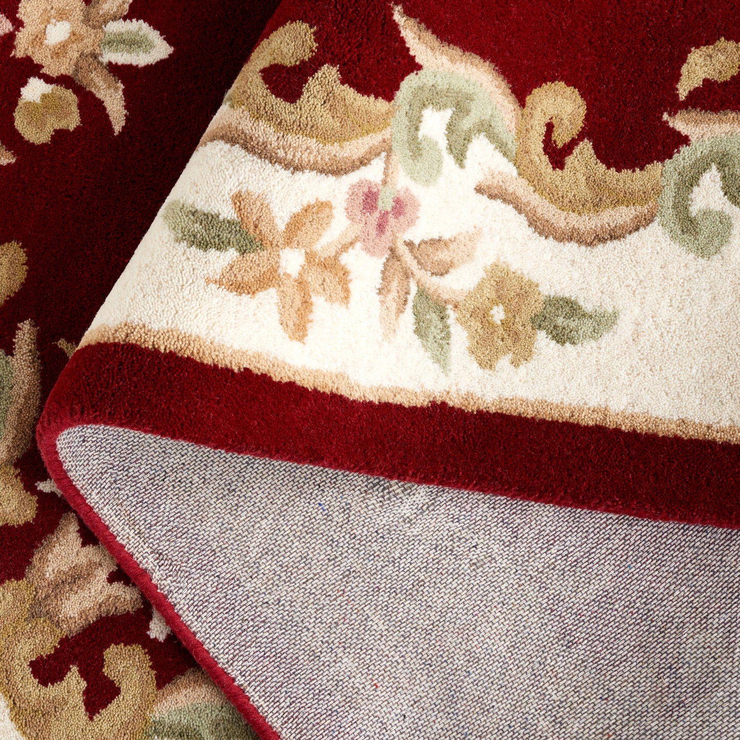 Tapis traditionnel en laine SAFAVIEH fait main, style Aubusson Hale.