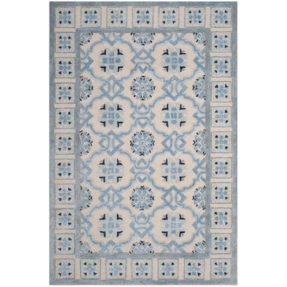 Tapis en laine Bella Rodica moderne à motif floral fait main SAFAVIEH