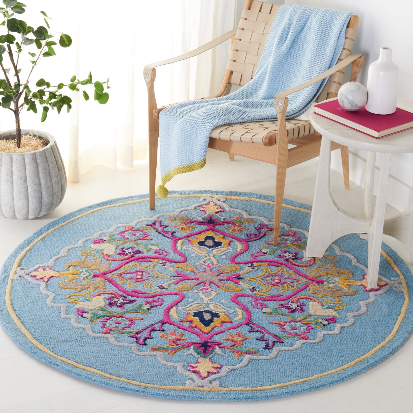 Tapis en laine SAFAVIEH fait main Bellagio Cailin Medallion