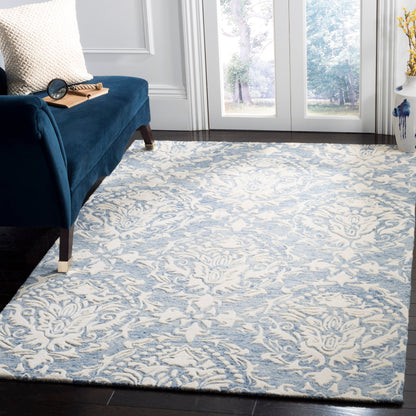 Tapis en laine moderne à motif floral Ambroisine fait main SAFAVIEH