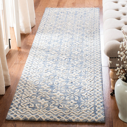 Tapis en laine moderne à motif floral Barbara, fait main, SAFAVIEH