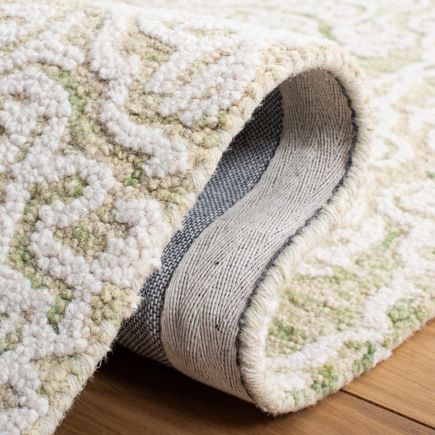 Tapis en laine moderne à motif floral SAFAVIEH fait main Blossom Cateluta