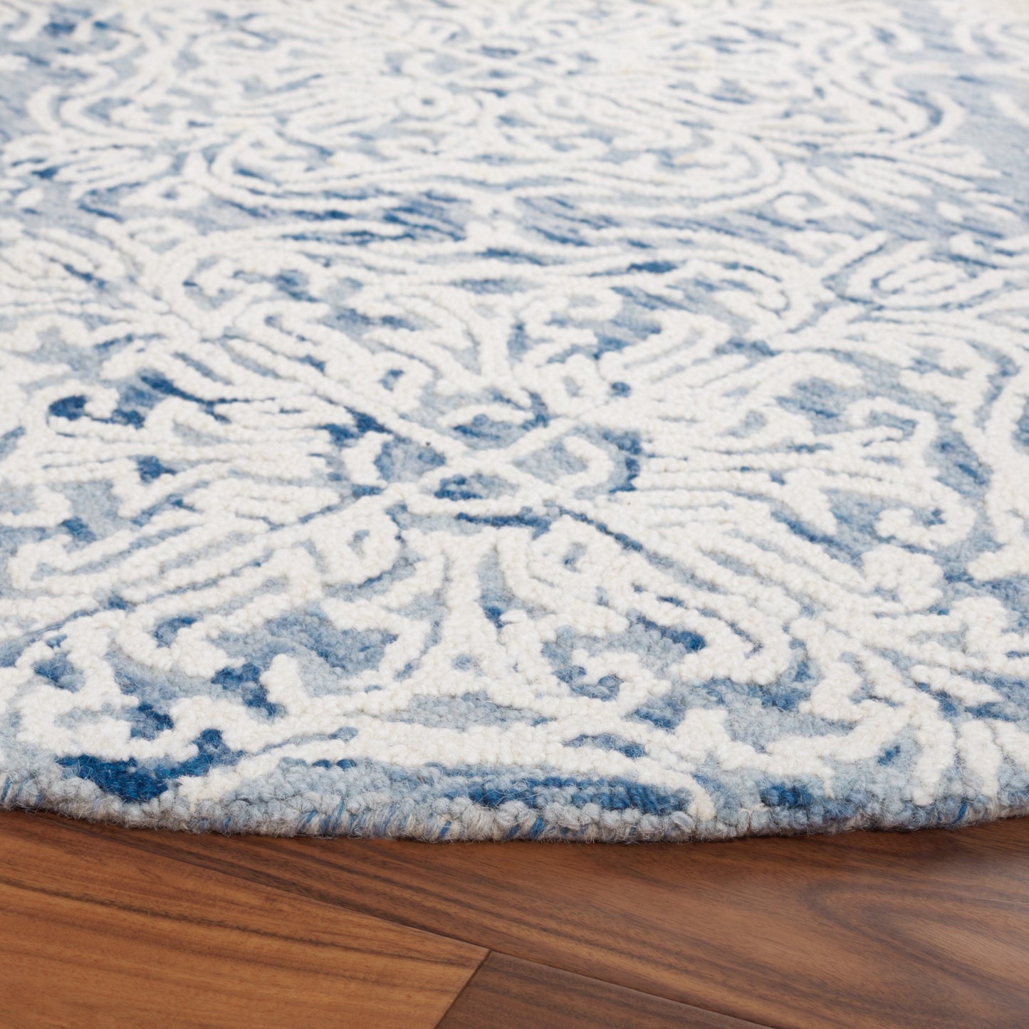 Tapis en laine moderne à motif floral Gertrida fait main SAFAVIEH
