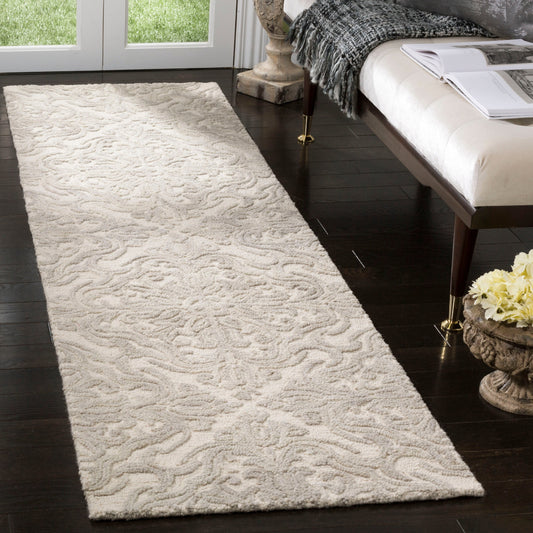 Tapis en laine moderne à motif floral Gertrida fait main SAFAVIEH