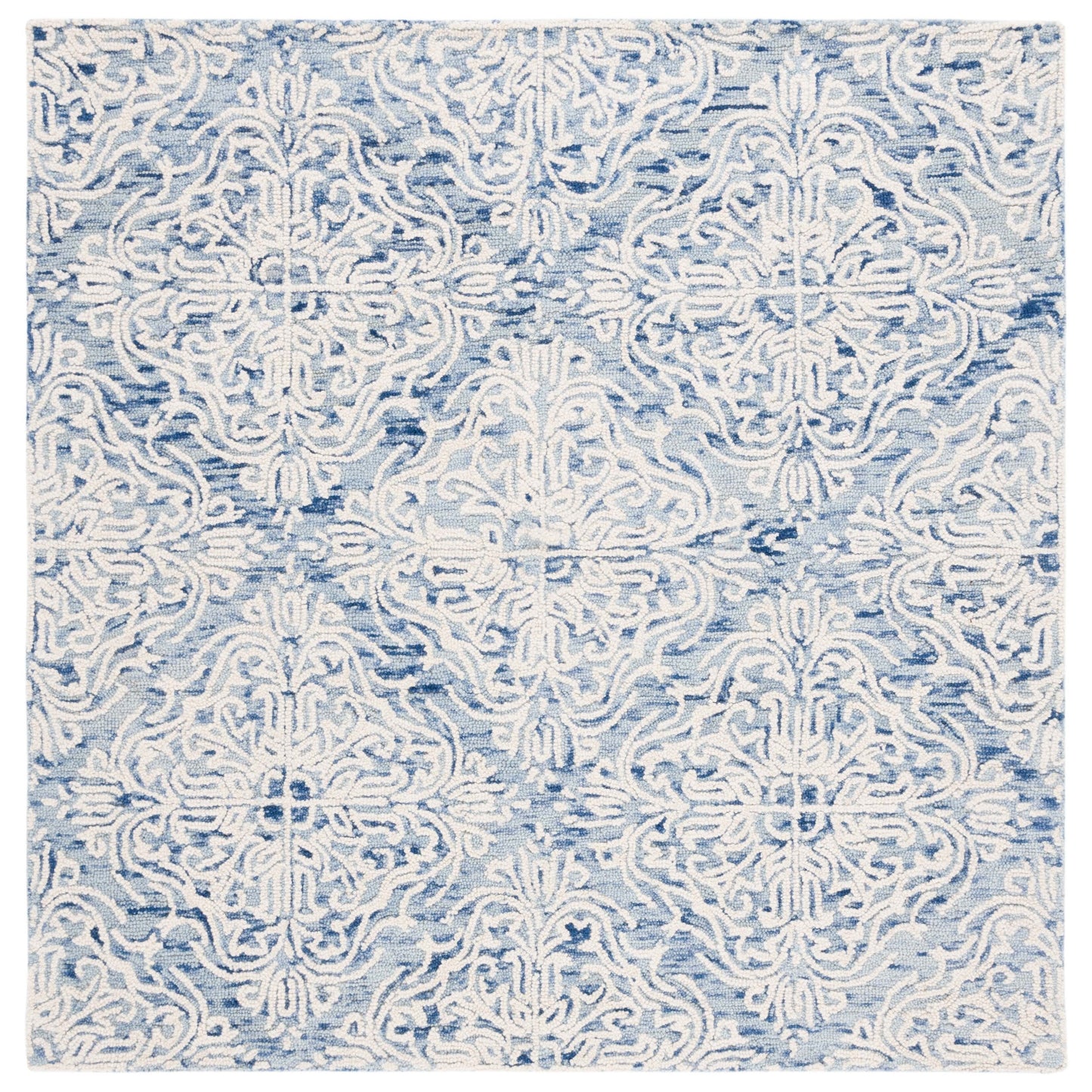 Tapis en laine moderne à motif floral Gertrida fait main SAFAVIEH