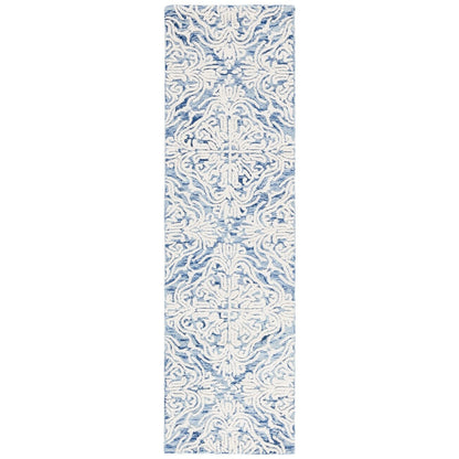 Tapis en laine moderne à motif floral Gertrida fait main SAFAVIEH