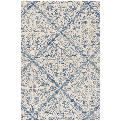 Tapis en laine moderne à motif floral Gertrida fait main SAFAVIEH