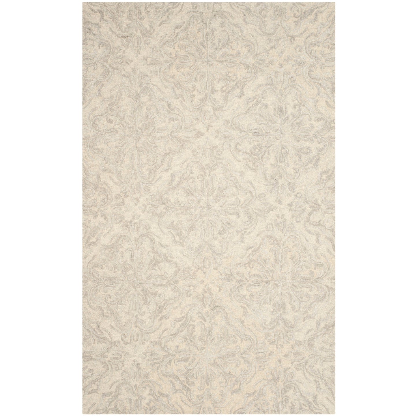 Tapis en laine moderne à motif floral Gertrida fait main SAFAVIEH