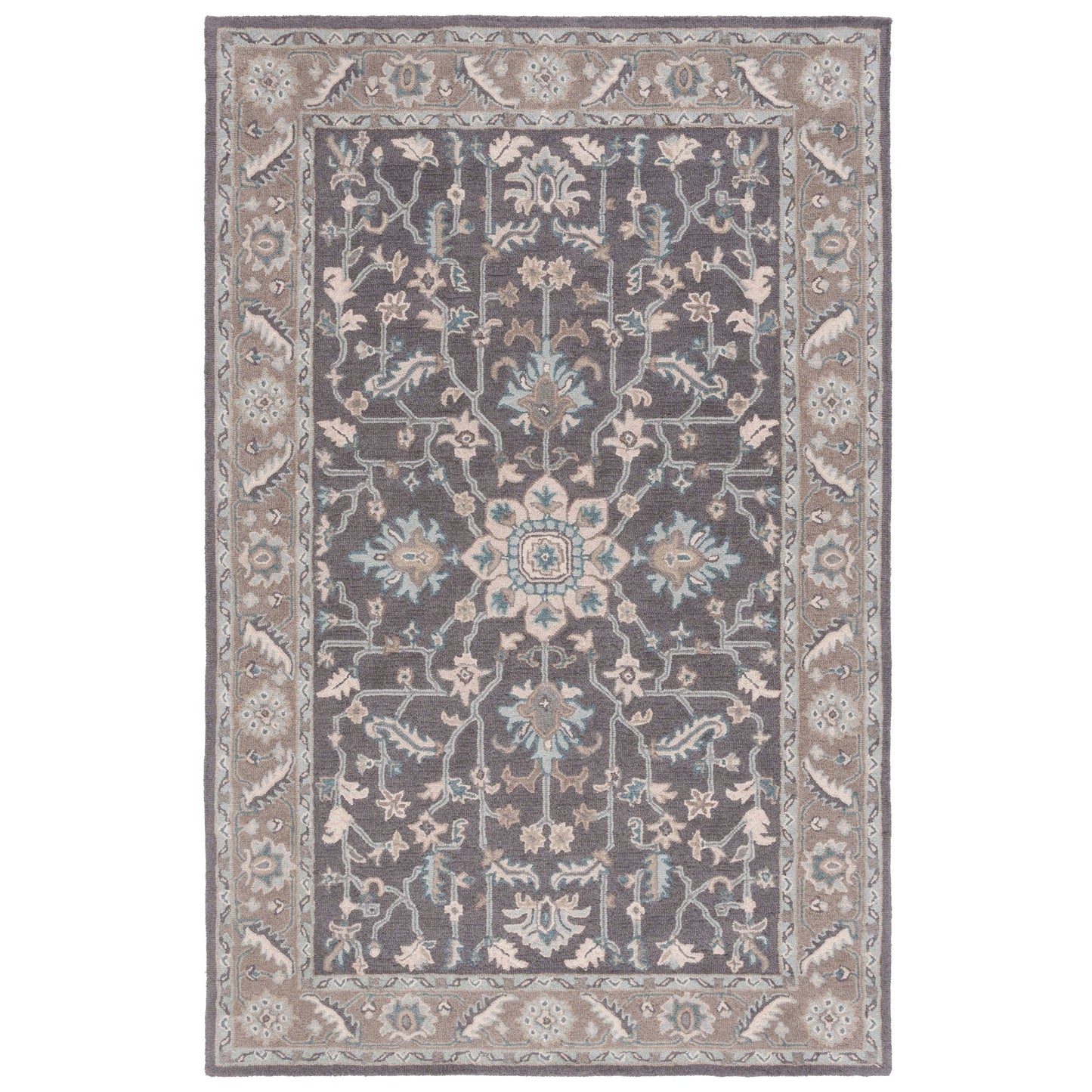 Tapis en laine moderne à motif floral SAFAVIEH fait main Blossom Gulperi