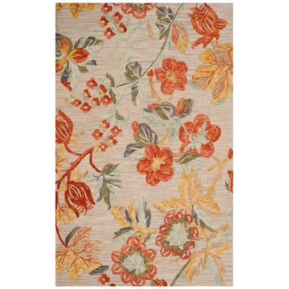 Tapis en laine moderne à motif floral SAFAVIEH fait main Blossom Hysnije