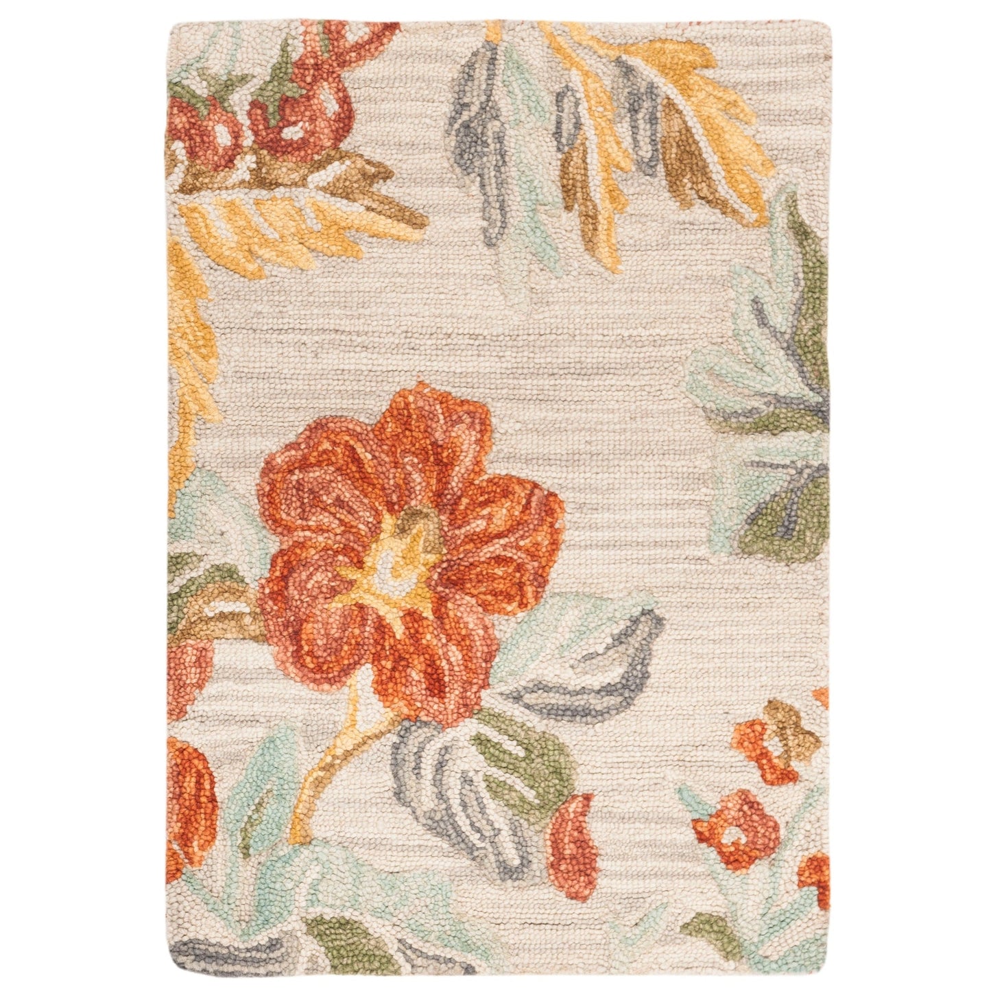 Tapis en laine moderne à motif floral SAFAVIEH fait main Blossom Hysnije
