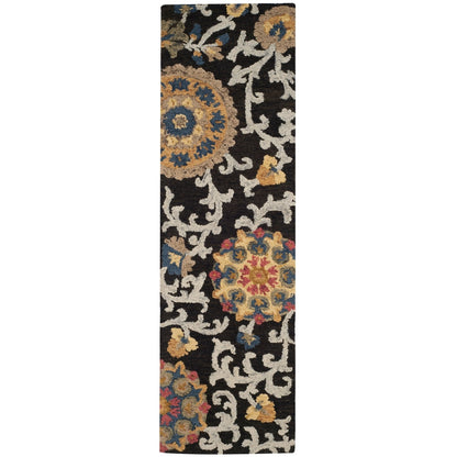 Tapis en laine moderne à motif floral Blossom Maaret, fait main par SAFAVIEH