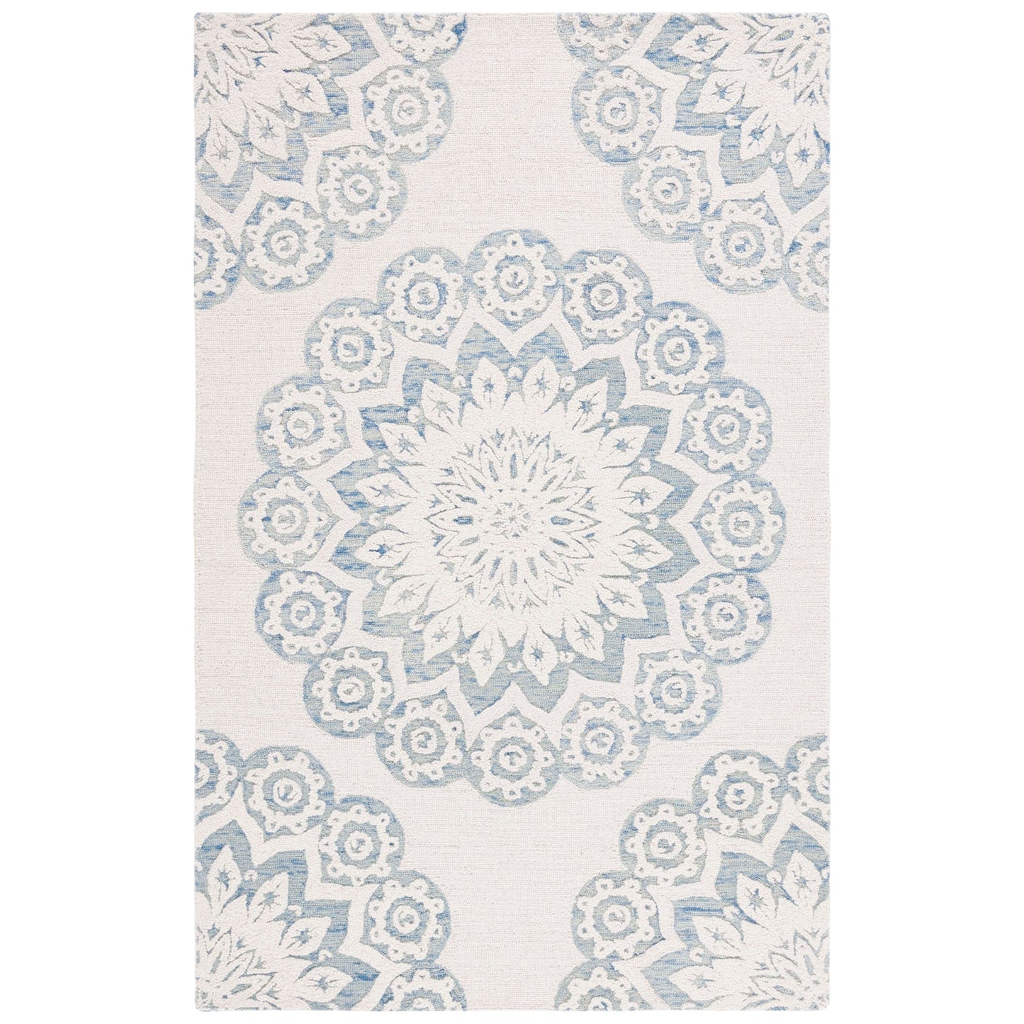 Tapis en laine SAFAVIEH Blossom Oriella fait main, motif floral moderne