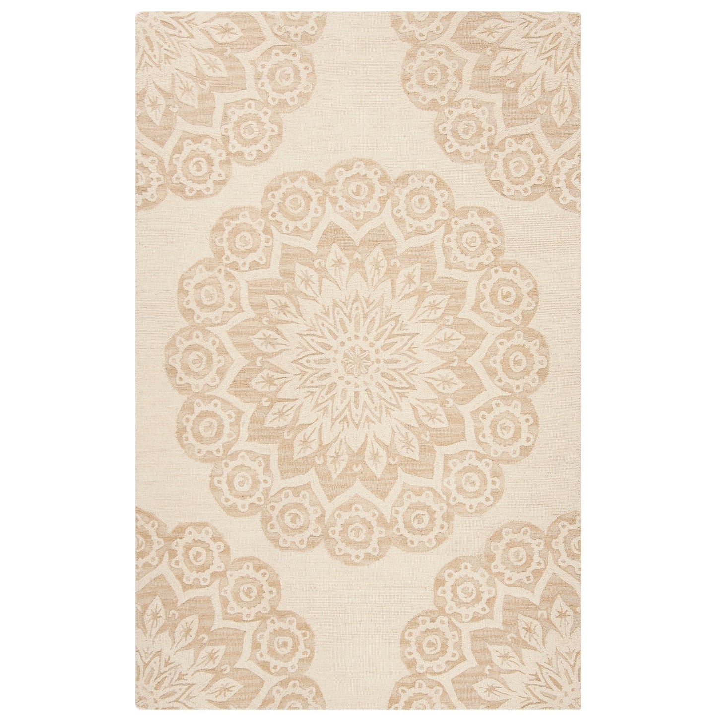 Tapis en laine SAFAVIEH Blossom Oriella fait main, motif floral moderne