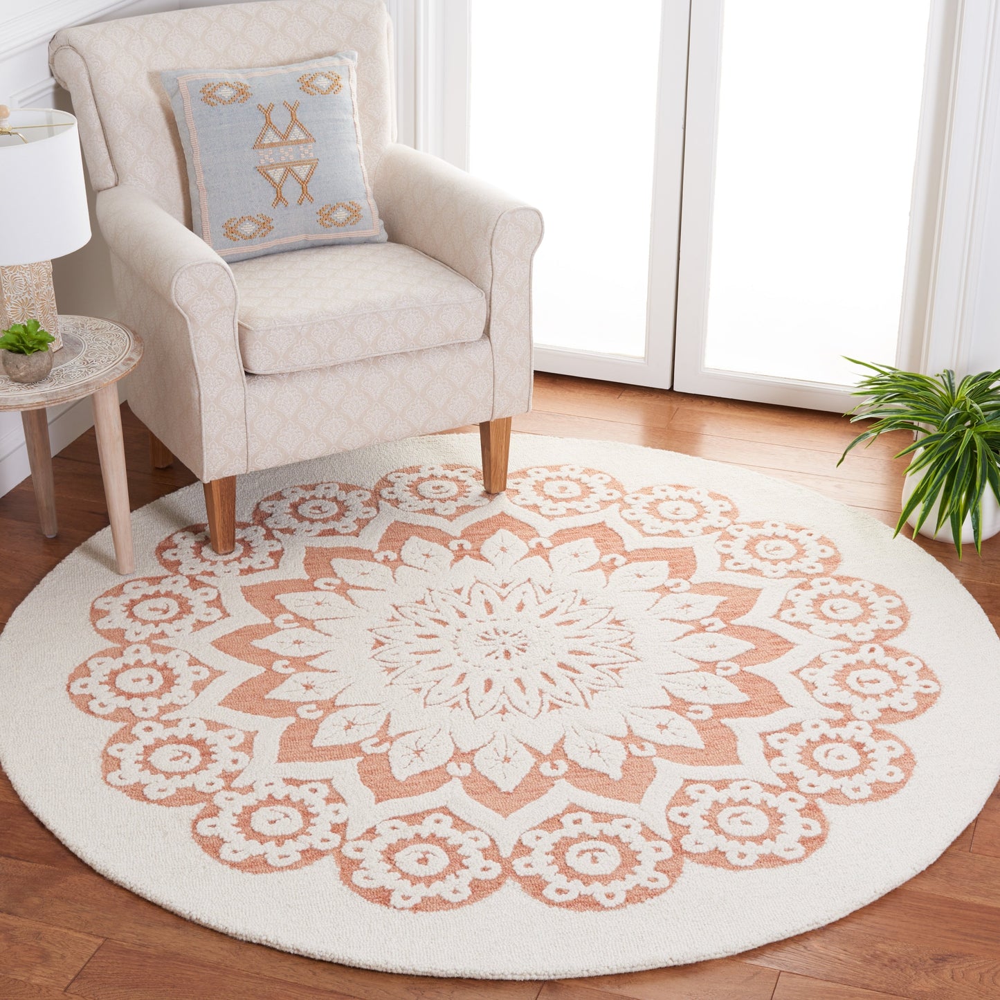 Tapis en laine SAFAVIEH Blossom Oriella fait main, motif floral moderne