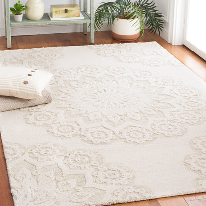 Tapis en laine SAFAVIEH Blossom Oriella fait main, motif floral moderne