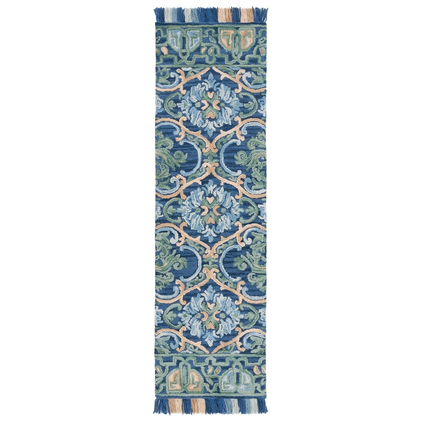 Tapis en laine à motif floral Porzia fait main SAFAVIEH