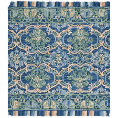 Tapis en laine à motif floral Porzia fait main SAFAVIEH