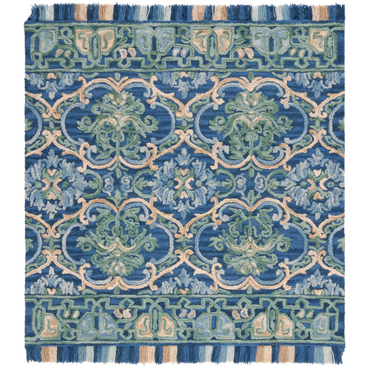 Tapis en laine à motif floral Porzia fait main SAFAVIEH