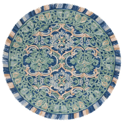 Tapis en laine à motif floral Porzia fait main SAFAVIEH