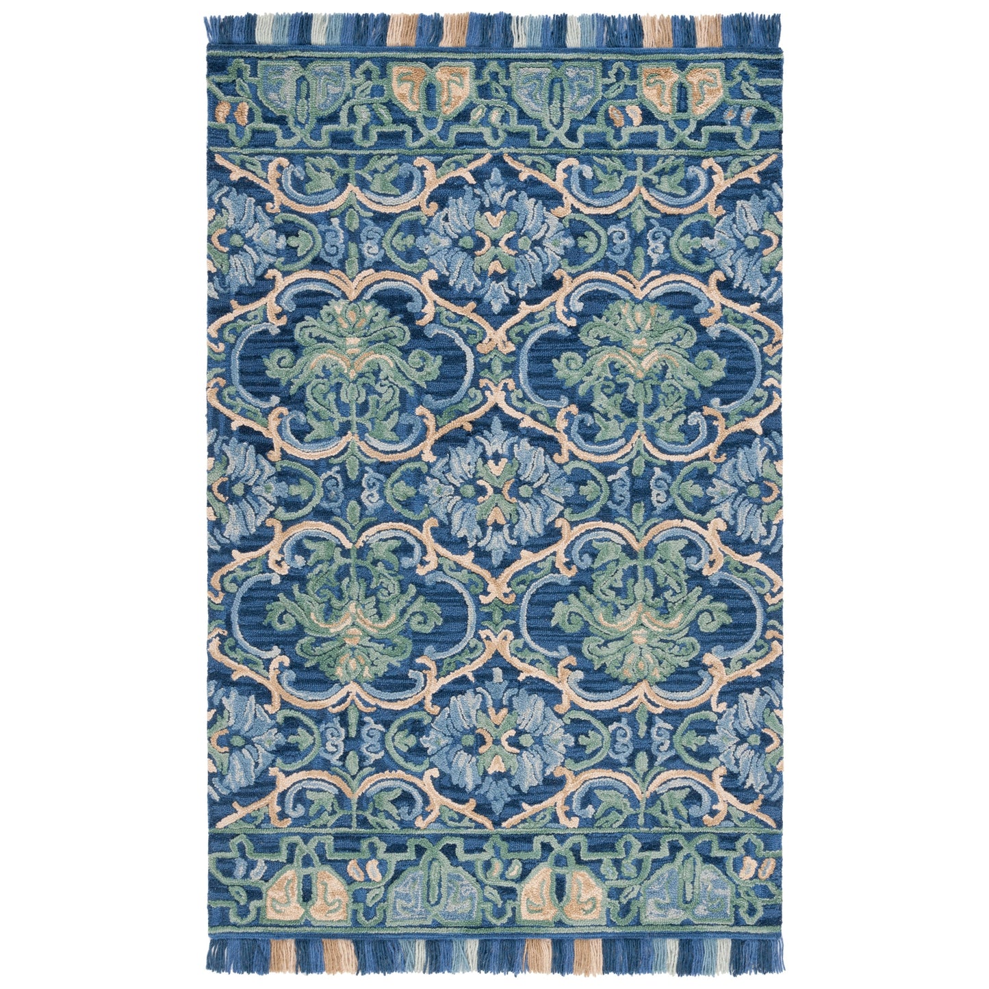 Tapis en laine à motif floral Porzia fait main SAFAVIEH