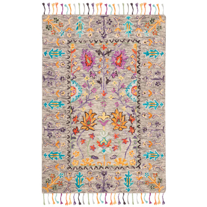 Tapis en laine moderne à motif floral Takuko fait main SAFAVIEH