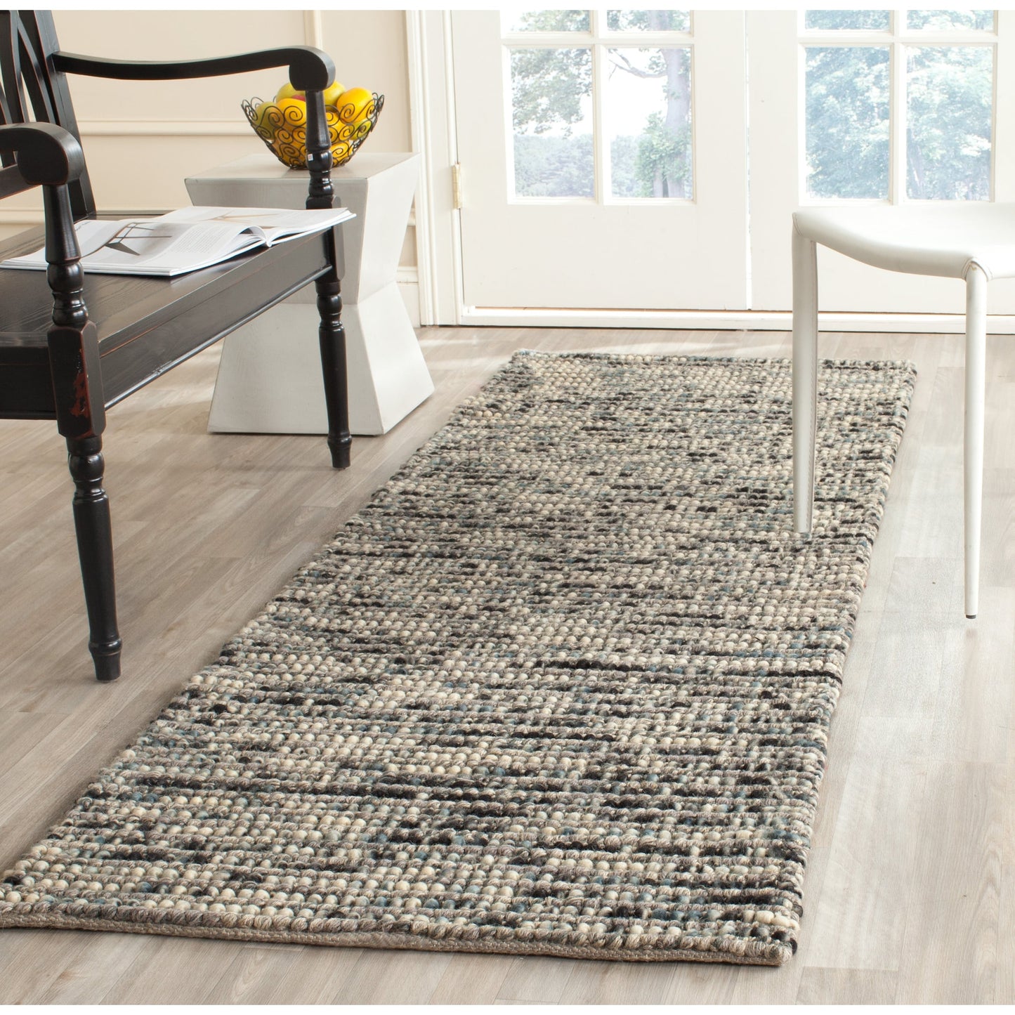 SAFAVIEH Tapis bohème fait à la main en jute et en laine Jelisava