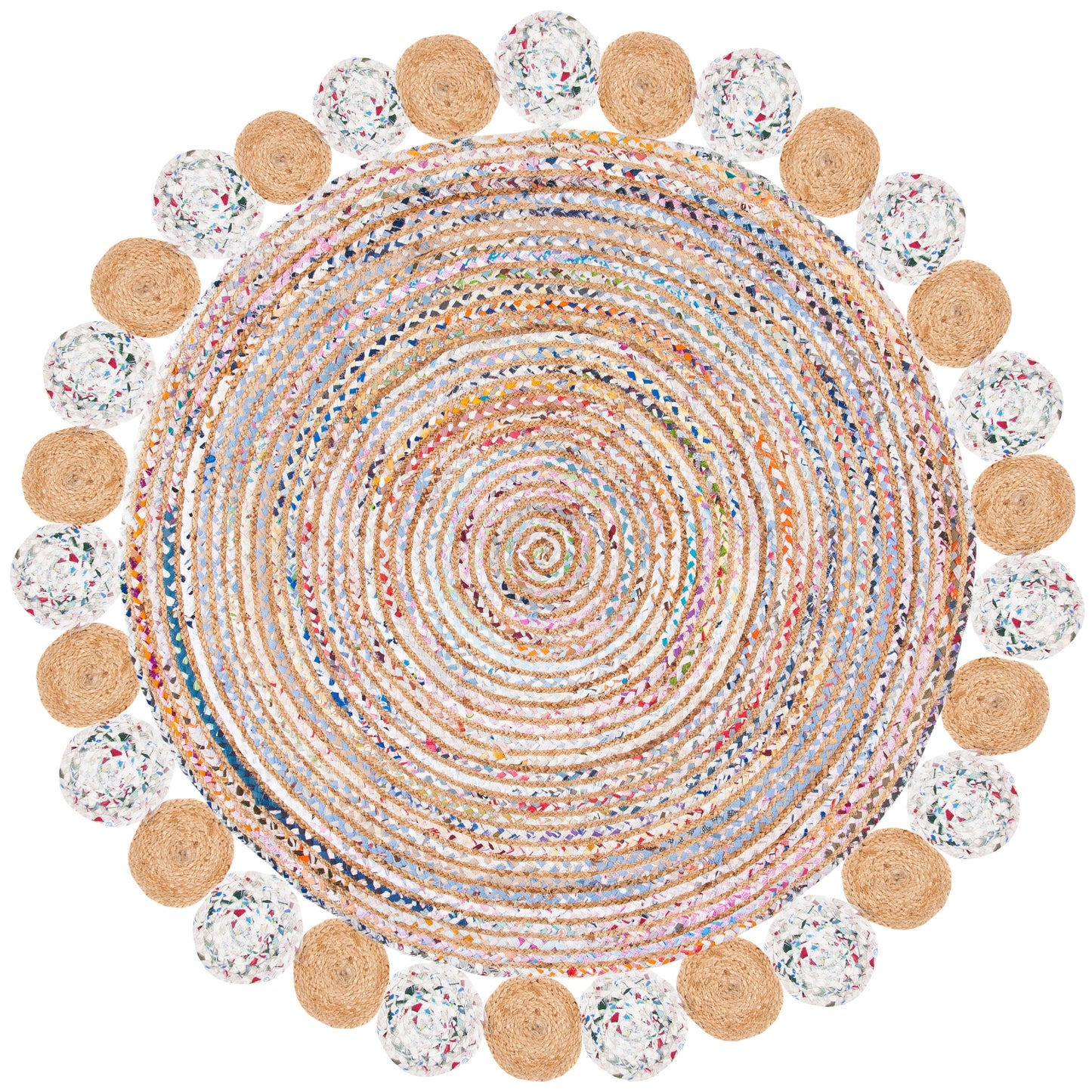 Tapis en jute côtier SAFAVIEH fait main, style Cape Cod Diora