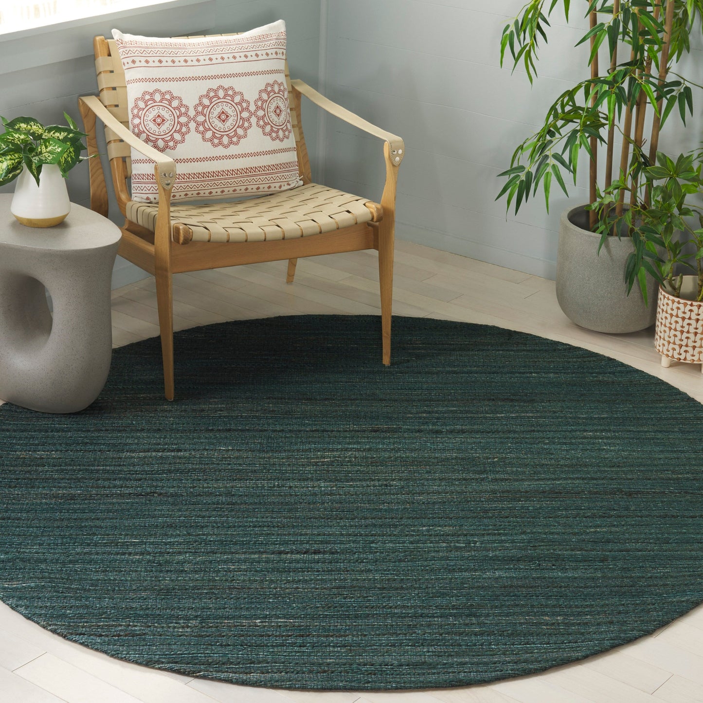 Tapis de mer Snezanka en jute, fait main, style Cape Cod, par SAFAVIEH