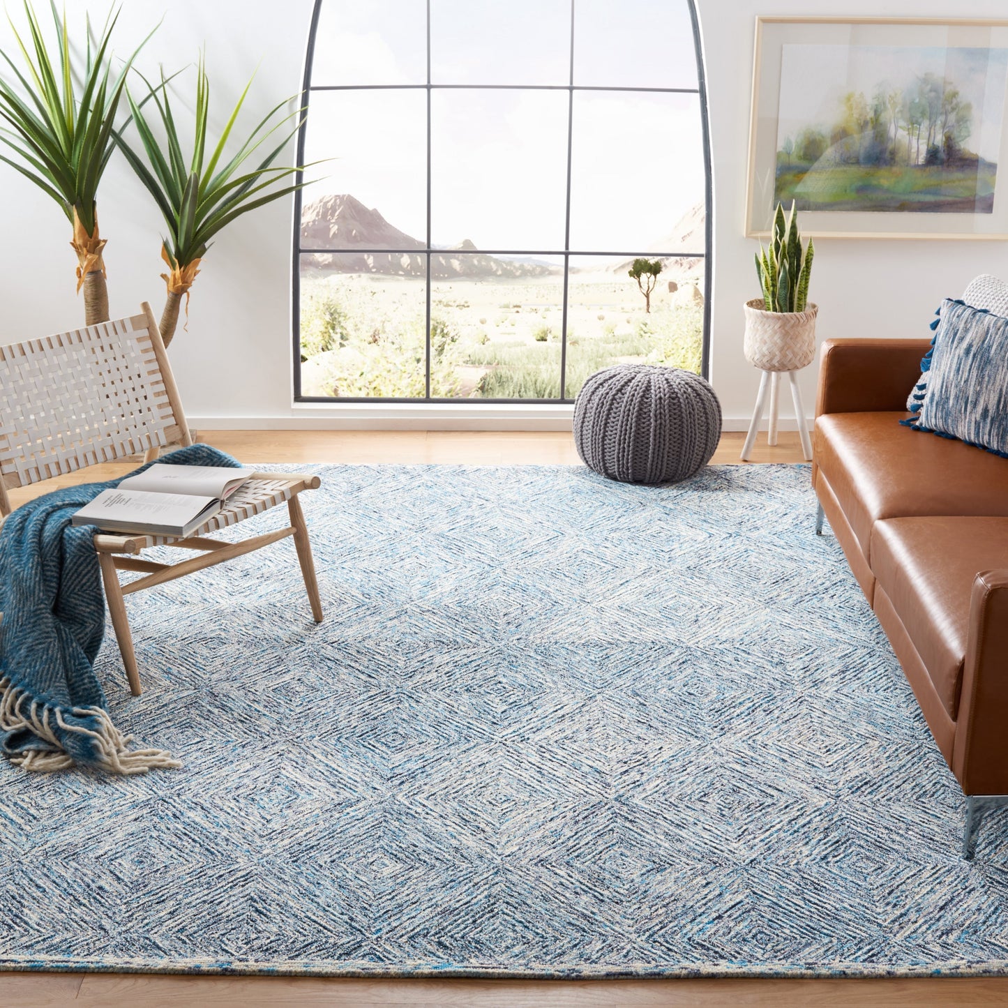 Tapis contemporain en laine Capri Blathnaid fait main SAFAVIEH