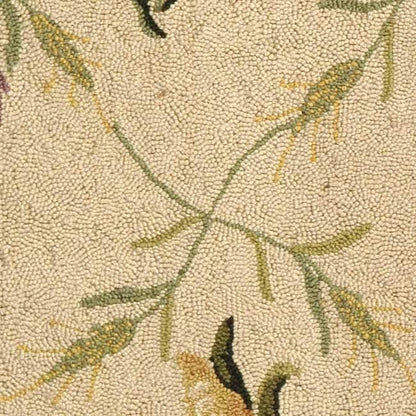 Tapis en laine SAFAVIEH Chelsea Asmaa fait main, motif coq, style campagne française