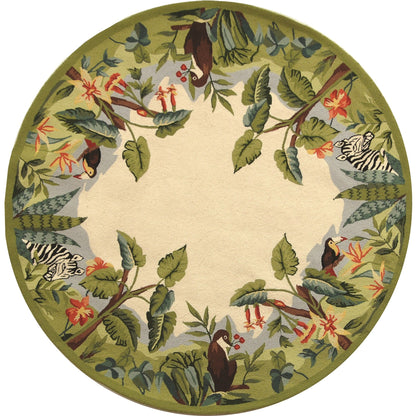 Tapis en laine Chelsea Margrieta fait main SAFAVIEH, style campagne française