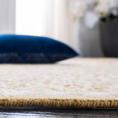 Tapis SAFAVIEH fait main Chelsea Solar Garden Leopard en laine de campagne française