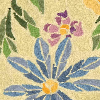 Tapis en laine SAFAVIEH fait main Chelsea Sprig à motif floral style campagne française