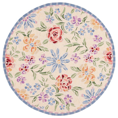 Tapis en laine SAFAVIEH fait main Chelsea Sprig à motif floral style campagne française