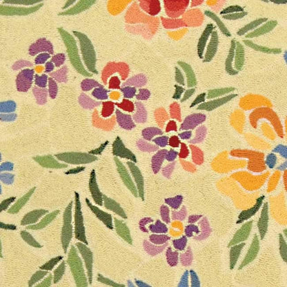 Tapis en laine SAFAVIEH fait main Chelsea Sprig à motif floral style campagne française