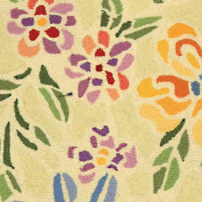 Tapis en laine SAFAVIEH fait main Chelsea Sprig à motif floral style campagne française