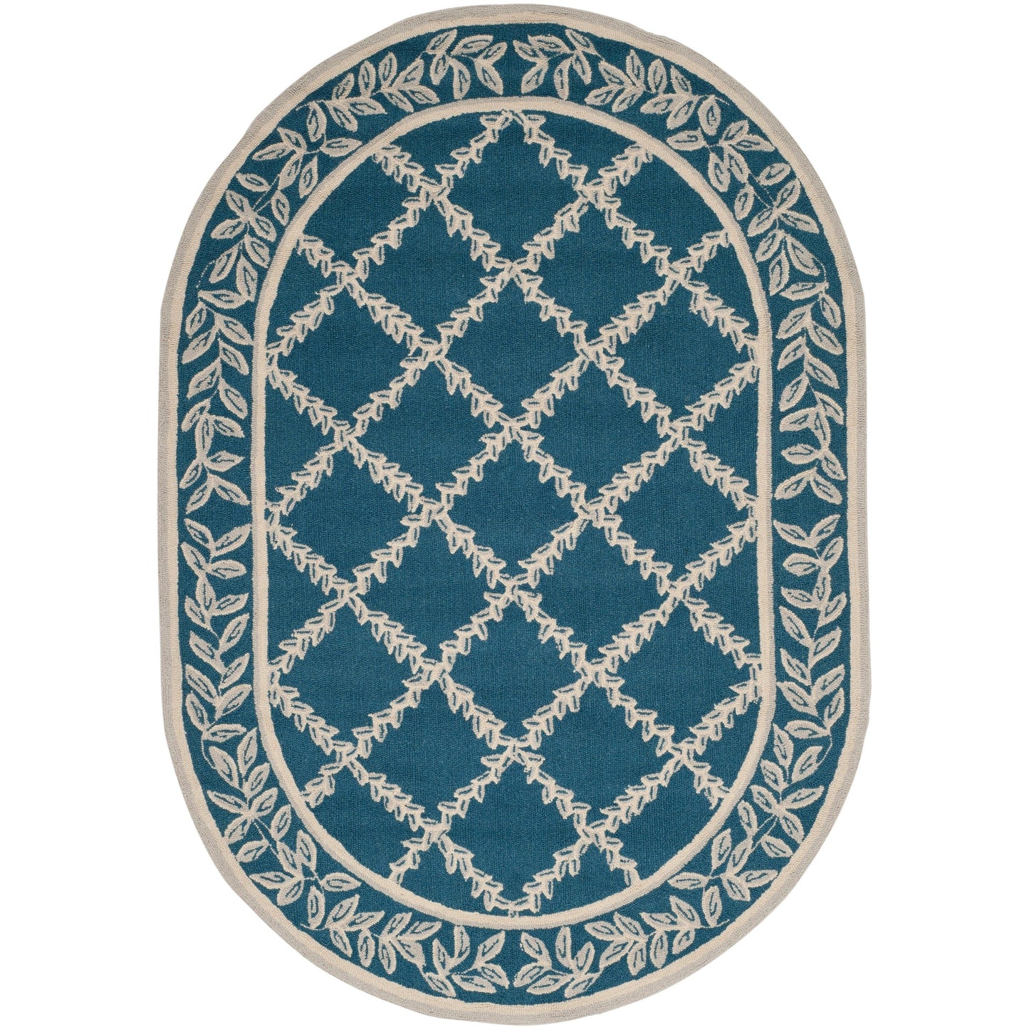 Tapis en laine SAFAVIEH Chelsea Sunstripe Trellis fait main, style campagne française