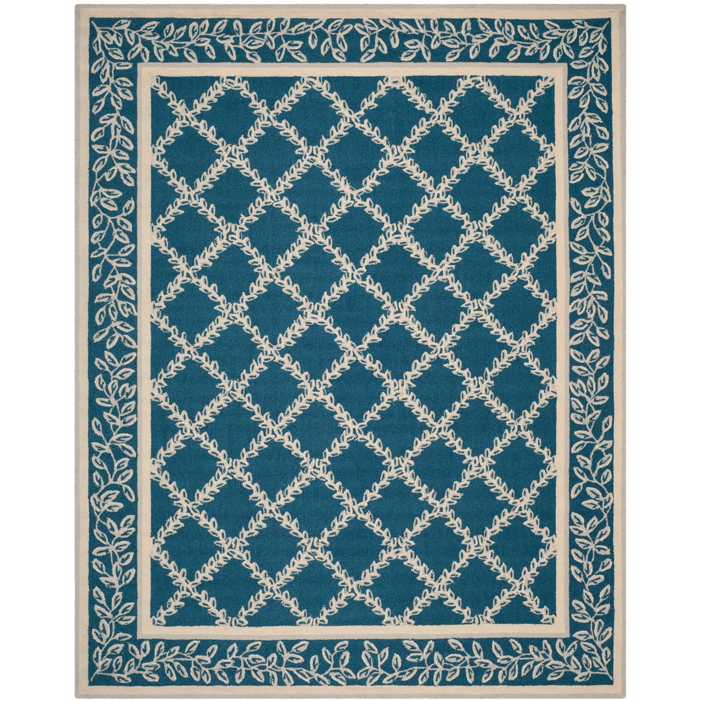 Tapis en laine SAFAVIEH Chelsea Sunstripe Trellis fait main, style campagne française