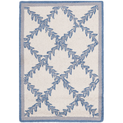 Tapis en laine SAFAVIEH Chelsea Sunstripe Trellis fait main, style campagne française