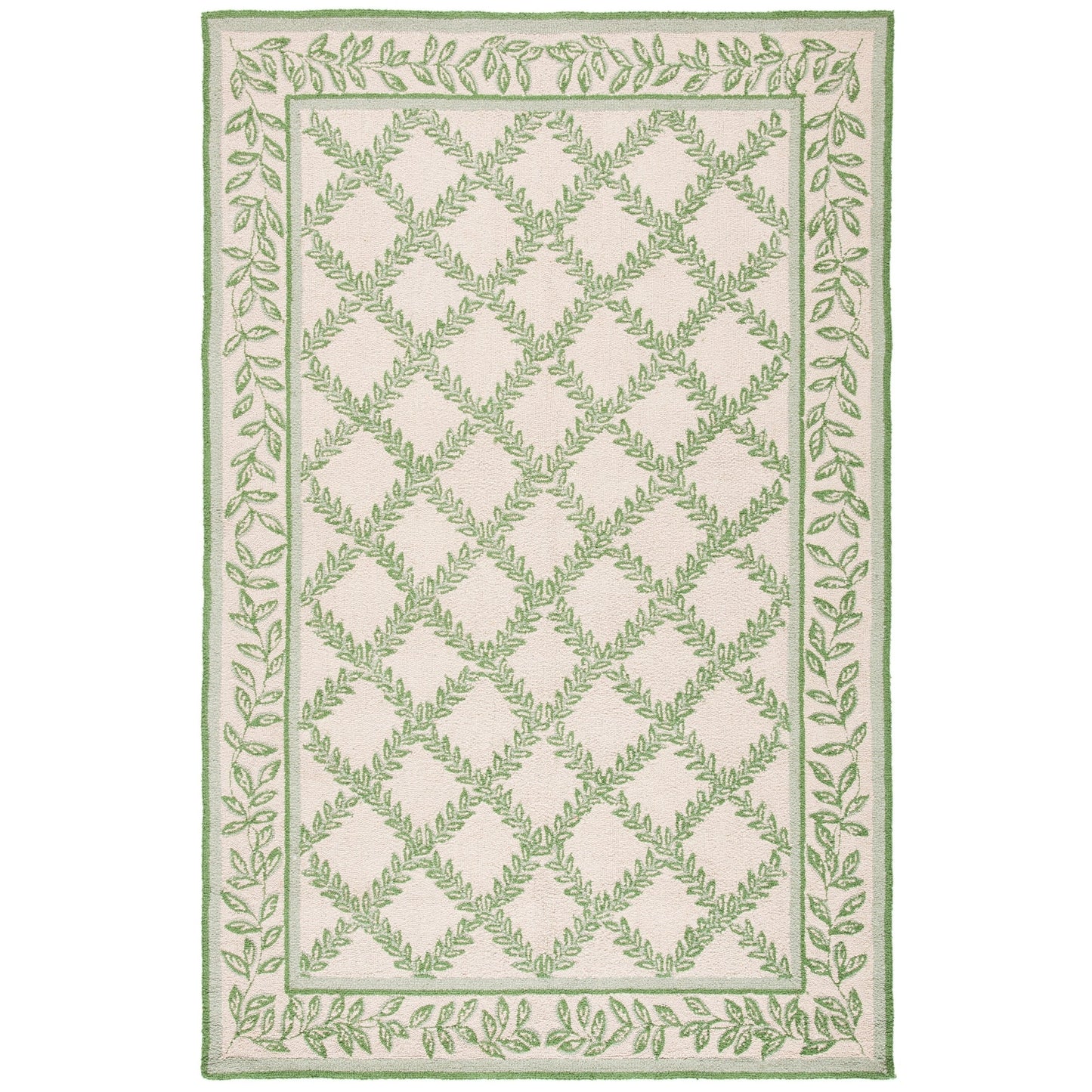 Tapis en laine SAFAVIEH Chelsea Sunstripe Trellis fait main, style campagne française