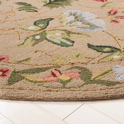 Tapis en laine SAFAVIEH fait main Chelsea Yauhenia à motif floral de style campagnard français